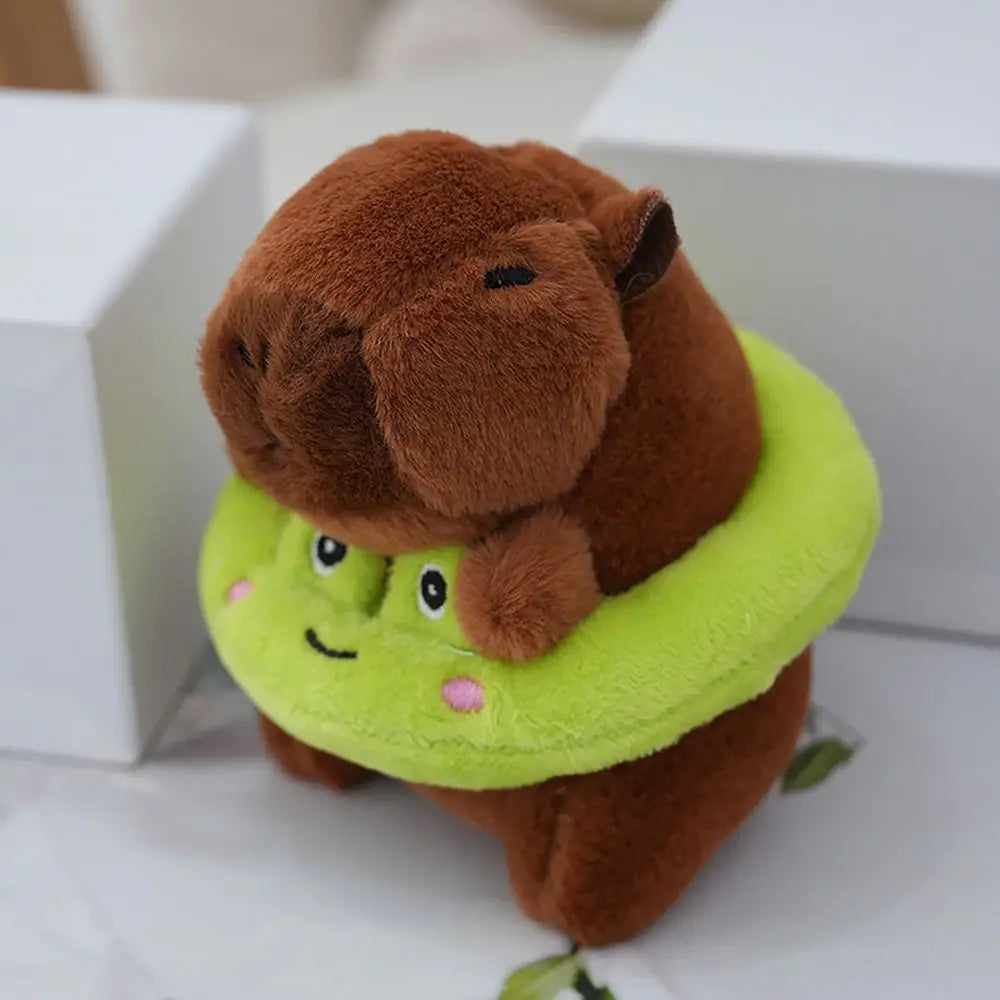 Cute Small Size Capybara Plush Toy with Wings Hoodie Simulation Capybara Doll Fluffty Toy Birthday Gifts