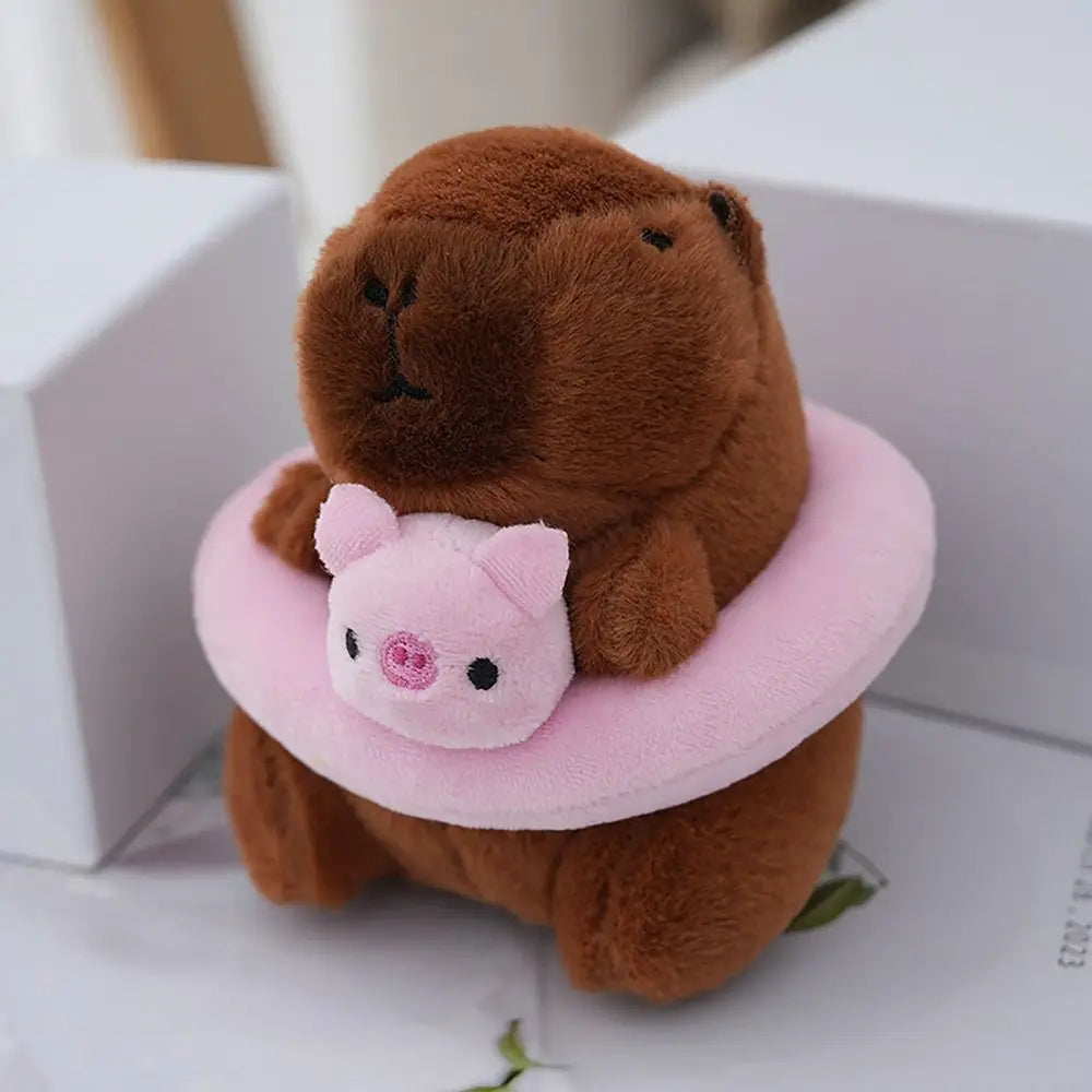 Cute Small Size Capybara Plush Toy with Wings Hoodie Simulation Capybara Doll Fluffty Toy Birthday Gifts