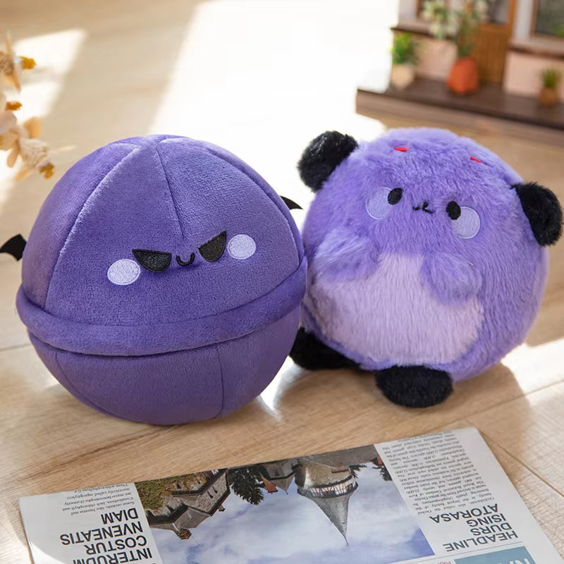 2 in 1 Cute Cartoon Puppy Doll in a Dog Egg Plush Toys Creative Stuffed Toy Baby Cuddle Sleeping Pillow for Kids Gifts Home Deco